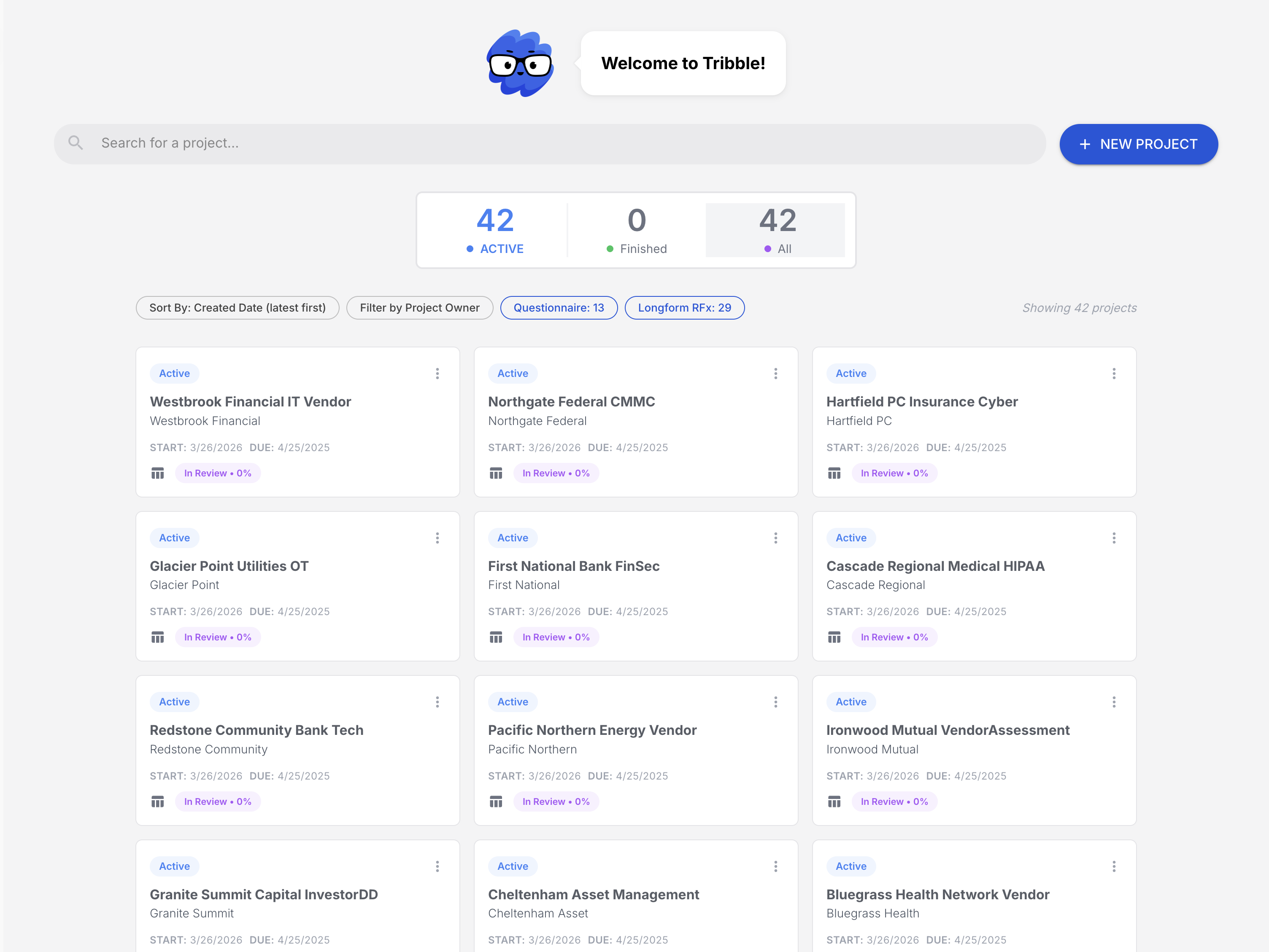 Tribble Respond dashboard — click to launch interactive demo